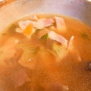 野菜くず使用★野菜たっぷりスープ★朝ごはんに